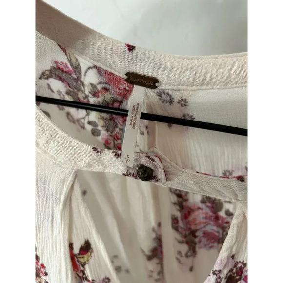 Free People Tree Swing Dress Washed Stone Combo Size S Bohemian Tunic - Picture 5 of 14